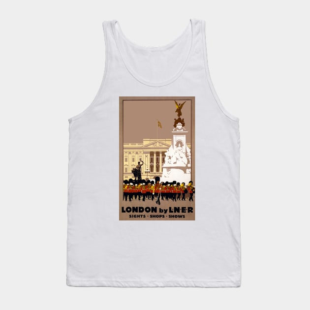 London by L.N.E.R - Vintage Travel Poster Tank Top by Culturio